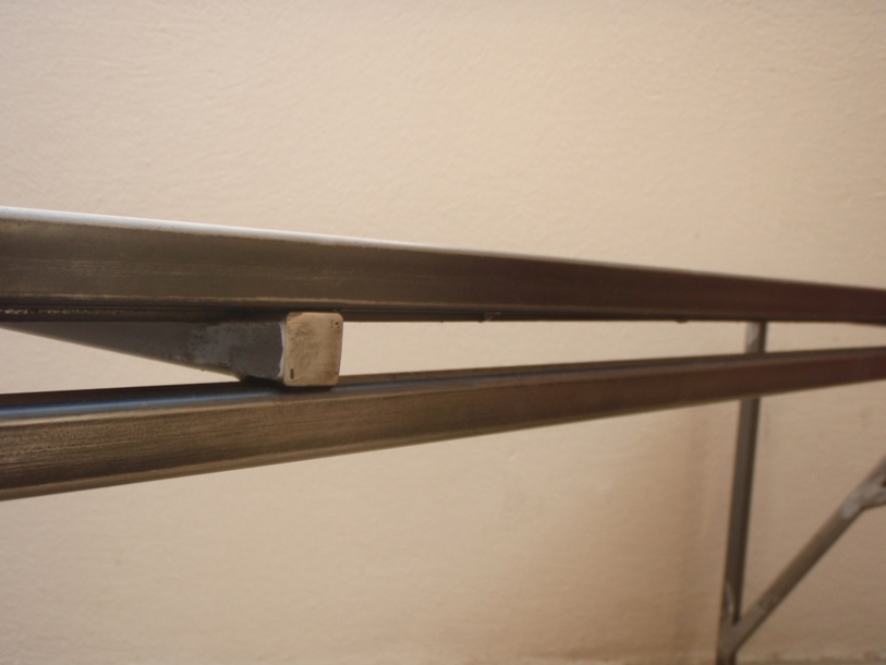 banc tabouret acier bois