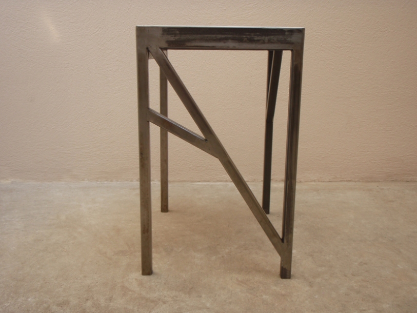 banc tabouret acier bois